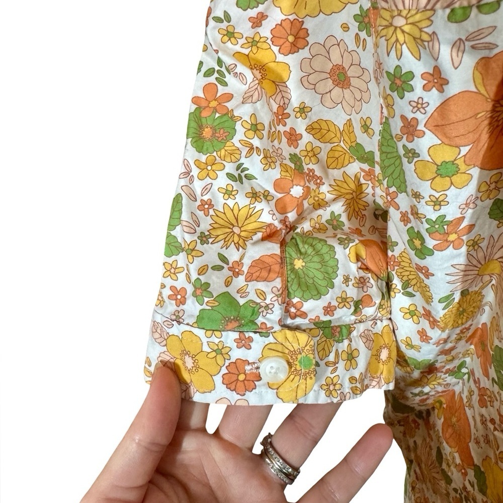 Cozy Earth Sutton Short Sleeve Pajama Top in Wildflower- Still Full Price - Picture 9 of 12